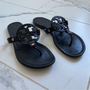 Tory Burch Miller Sandals Black Size 5
